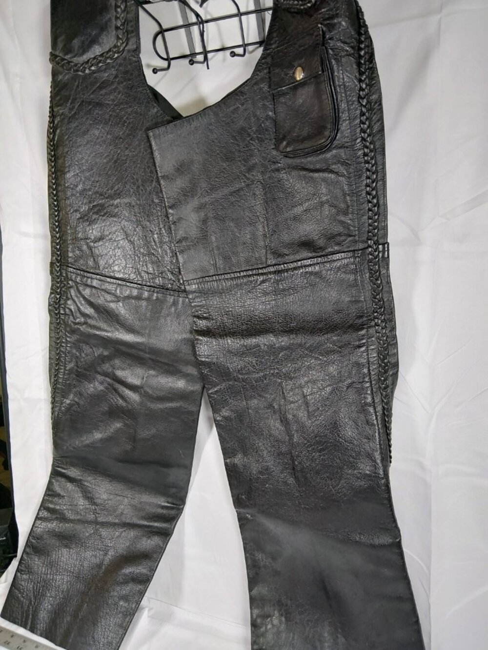 XXL Leather Club Chaps Motorcycle Chaps Genuine Leather